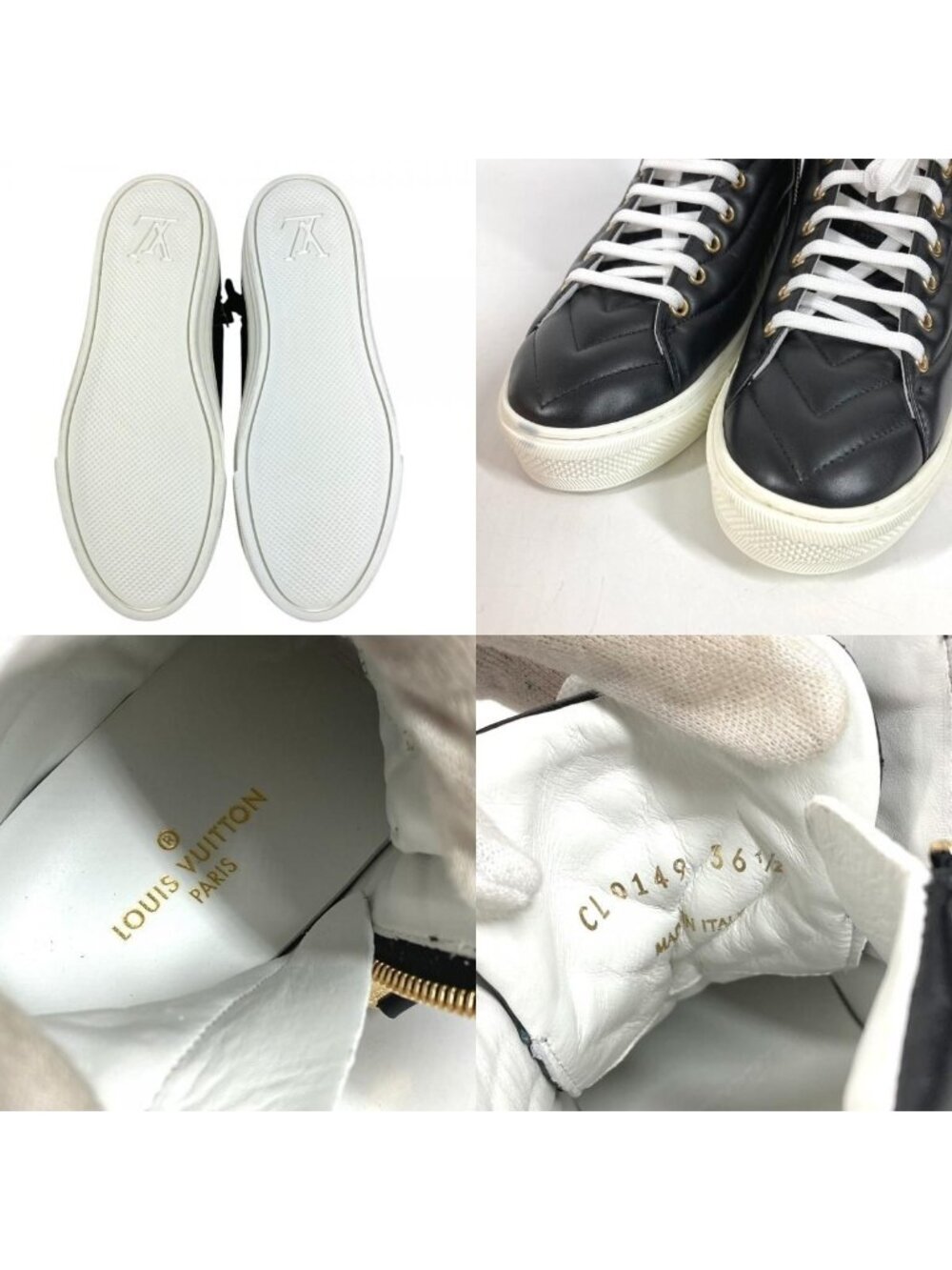 Louis Vuitton Sneakers Stella Line Leather Black - Picture 8 of 9